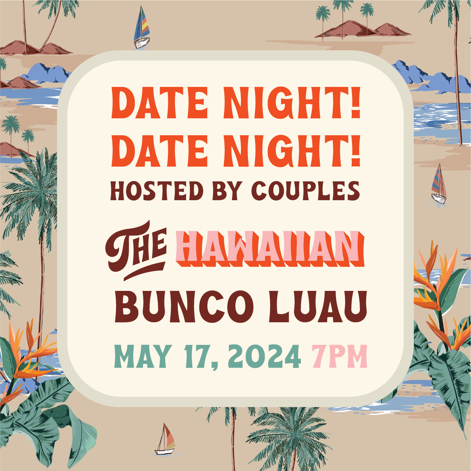 Couples' Hawaiian Bunco Luau - logo